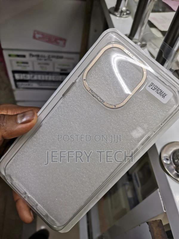 Metal Camera Frame Clear Phone Cover for iPhone 15 Pro Max - thumbnail 2