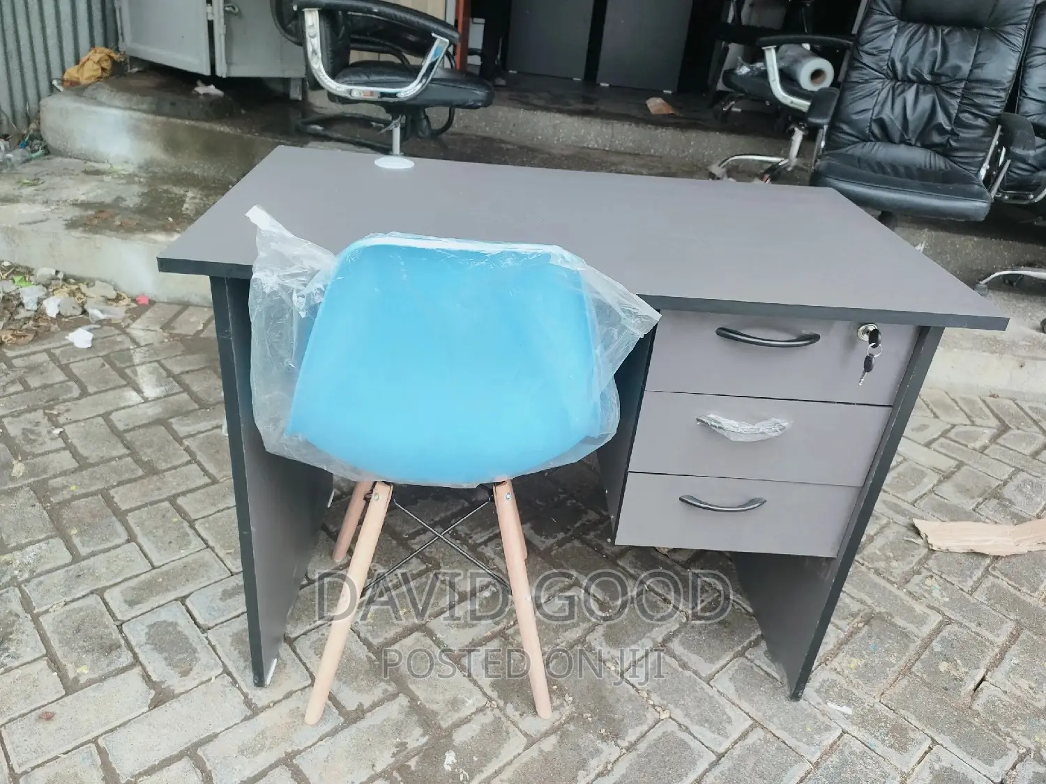 Office Table and Eames Chair Eames