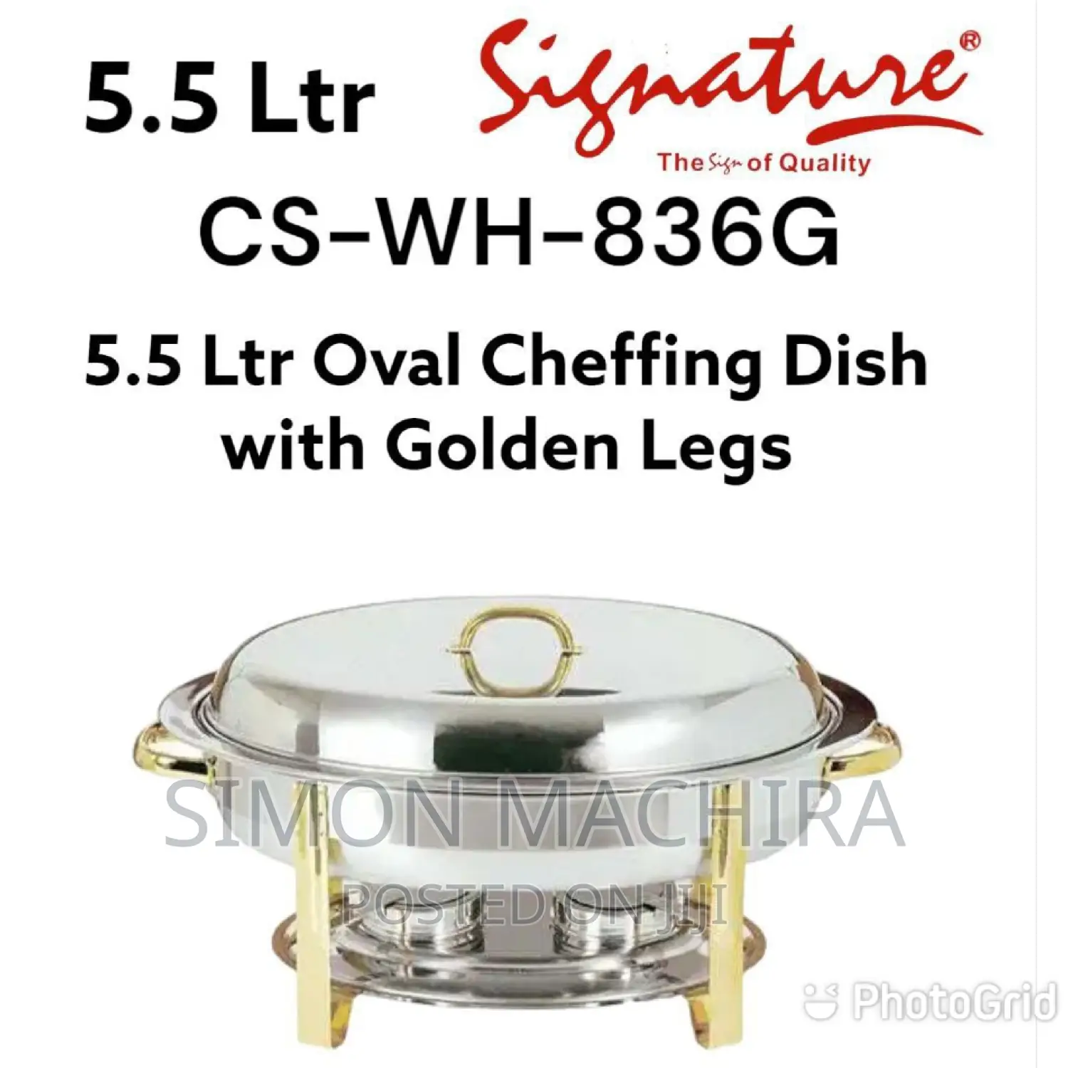 Oval Cheffing Dish. .5.5 Liters