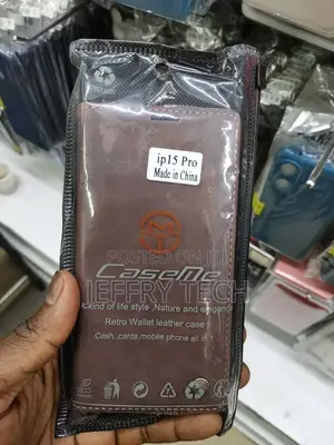 Caseme iPhone 15 Pro Leather Flip Wallet Case With Card Slot