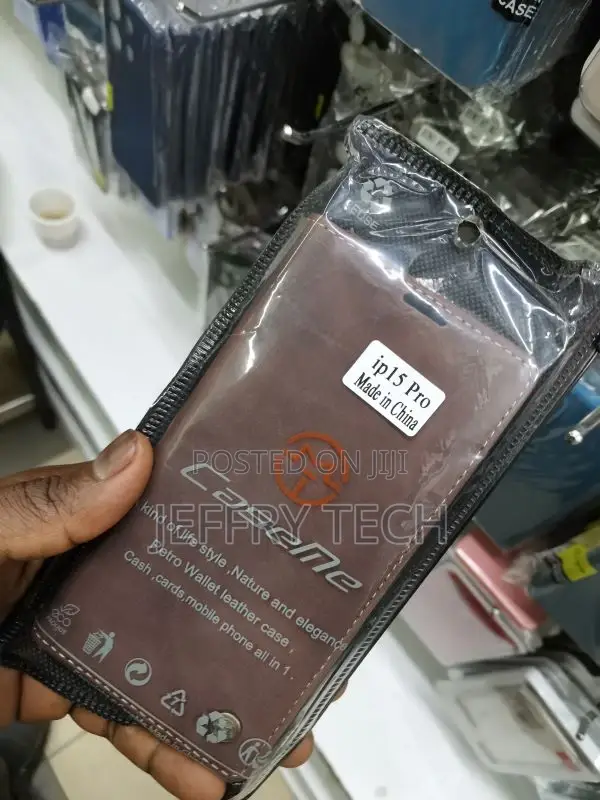 Caseme iPhone 15 Pro Leather Flip Wallet Case With Card Slot