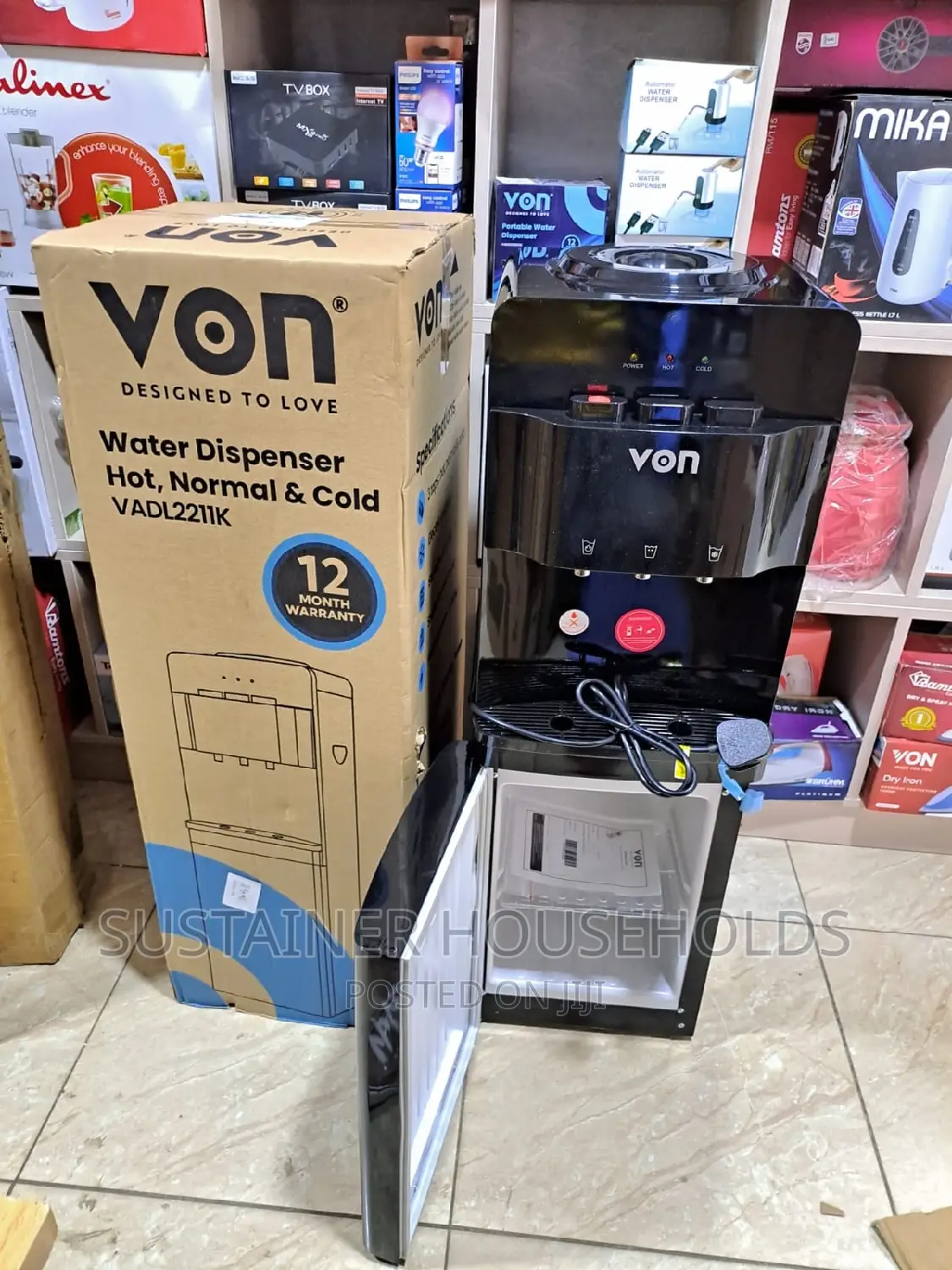 Von 3 Tap Water Dispensers Hot Cold Normal Push Button in Nairobi Central Kitchen Appliances