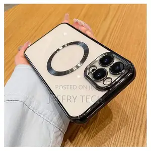 iPhone 13 Pro Max Transparent Electroplating Magsafe Case Wi