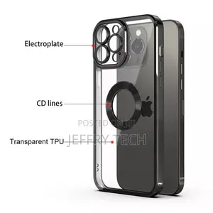 iPhone 13 Pro Max Transparent Electroplating Magsafe Case Wi