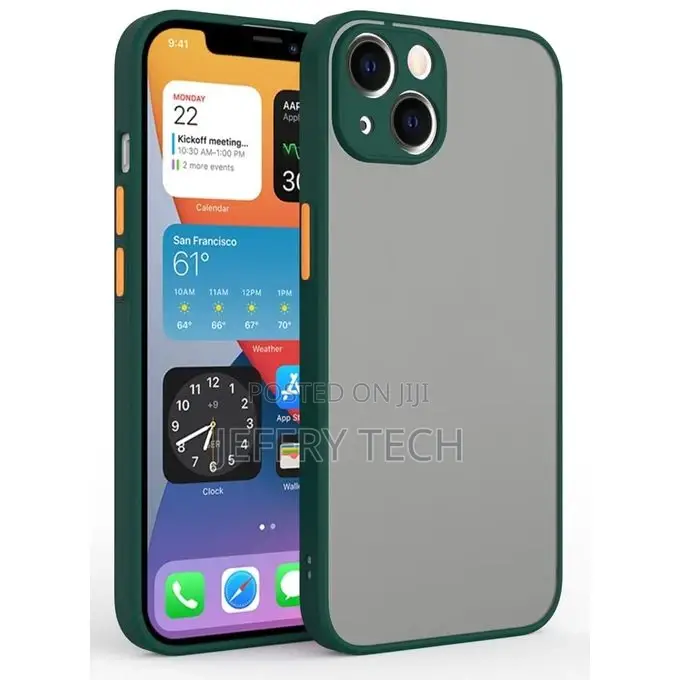 Shockproof Hybrid Matte Transparent Case for iPhone 13