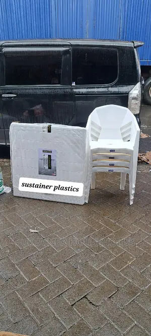 Diamond Plastic Chairs and Plastic Table Set