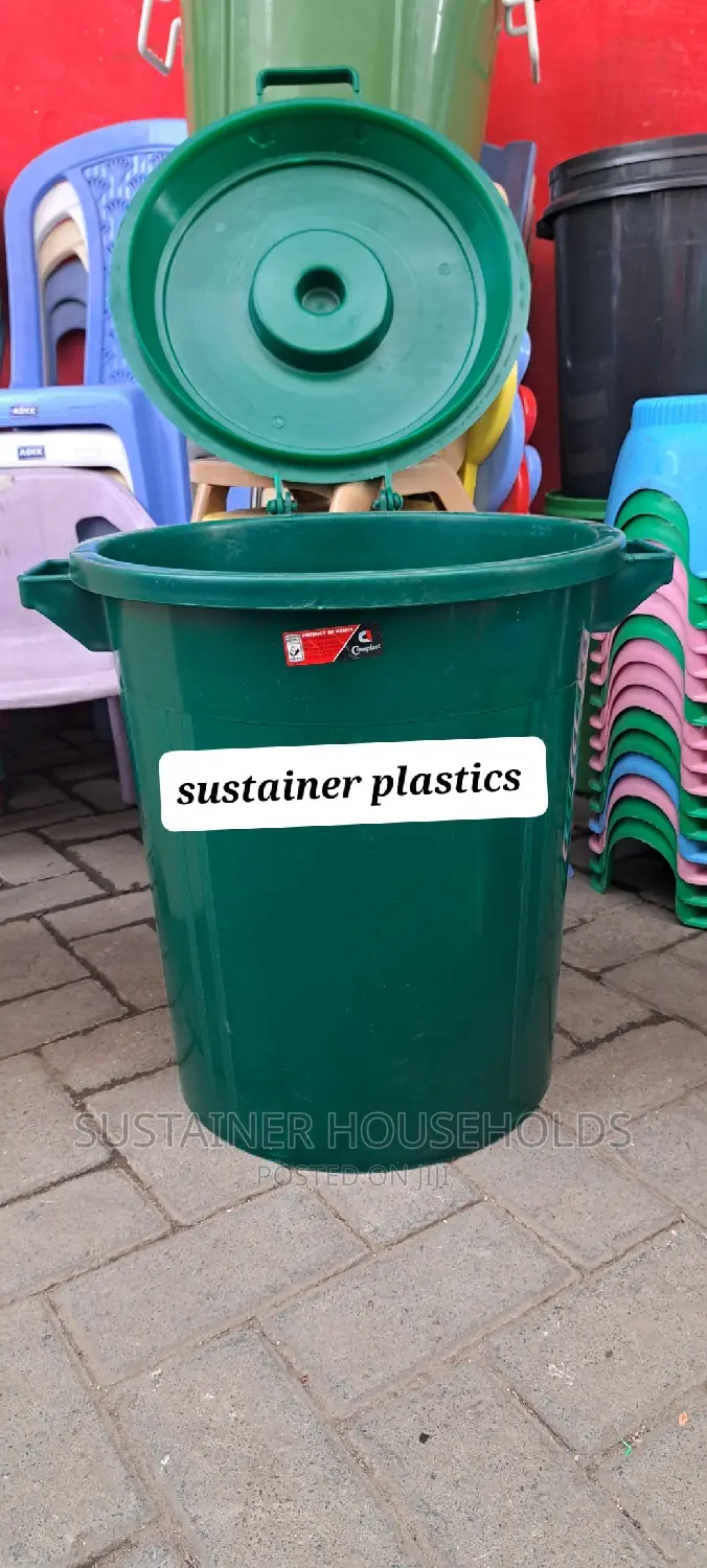 60 Litre Waste Bin With Handle and Handles