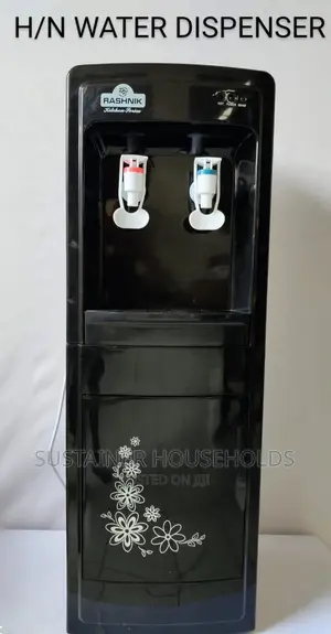 Hot and Normal Water Dispenser Pushing Taps (Black Color)