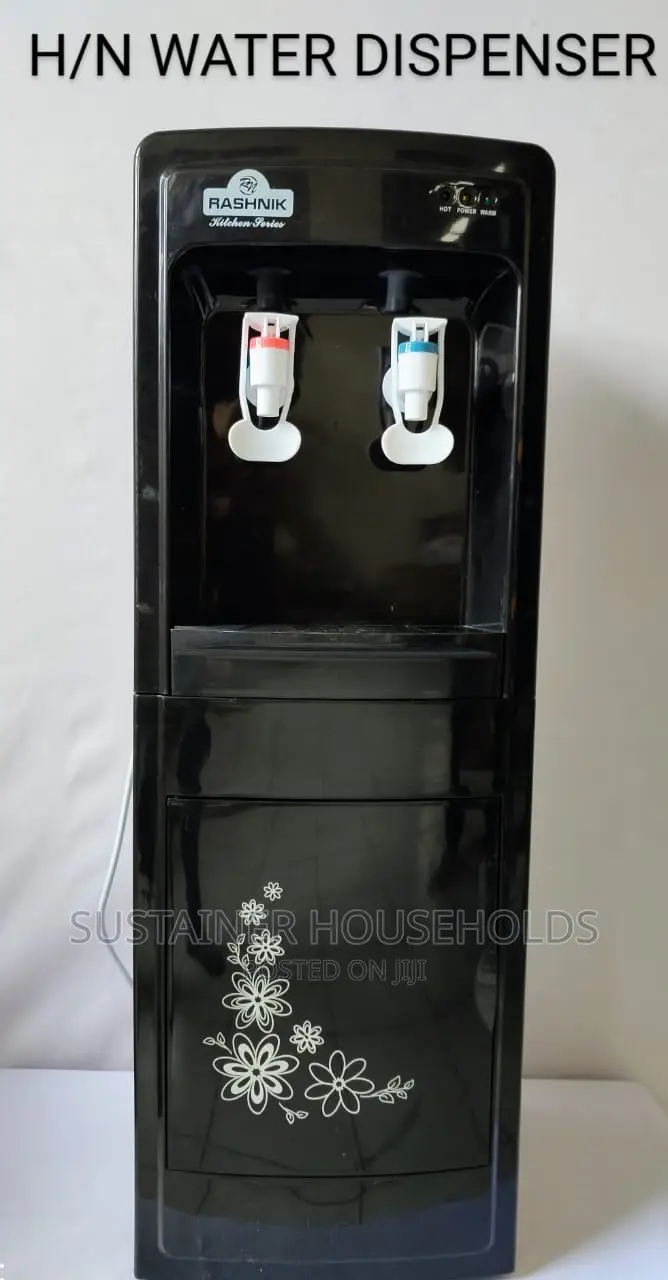 Hot and Normal Water Dispenser Pushing Taps (Black Color)