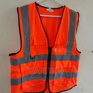 200 GSM Orange Executive Reflector With Pockets - main view