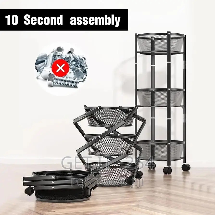 Foldable Round Rotating Multi Layer Rack