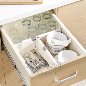 Adjustable Storage Drawers Divider Retractable Plastic