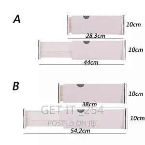 Adjustable Storage Drawers Divider Retractable Plastic