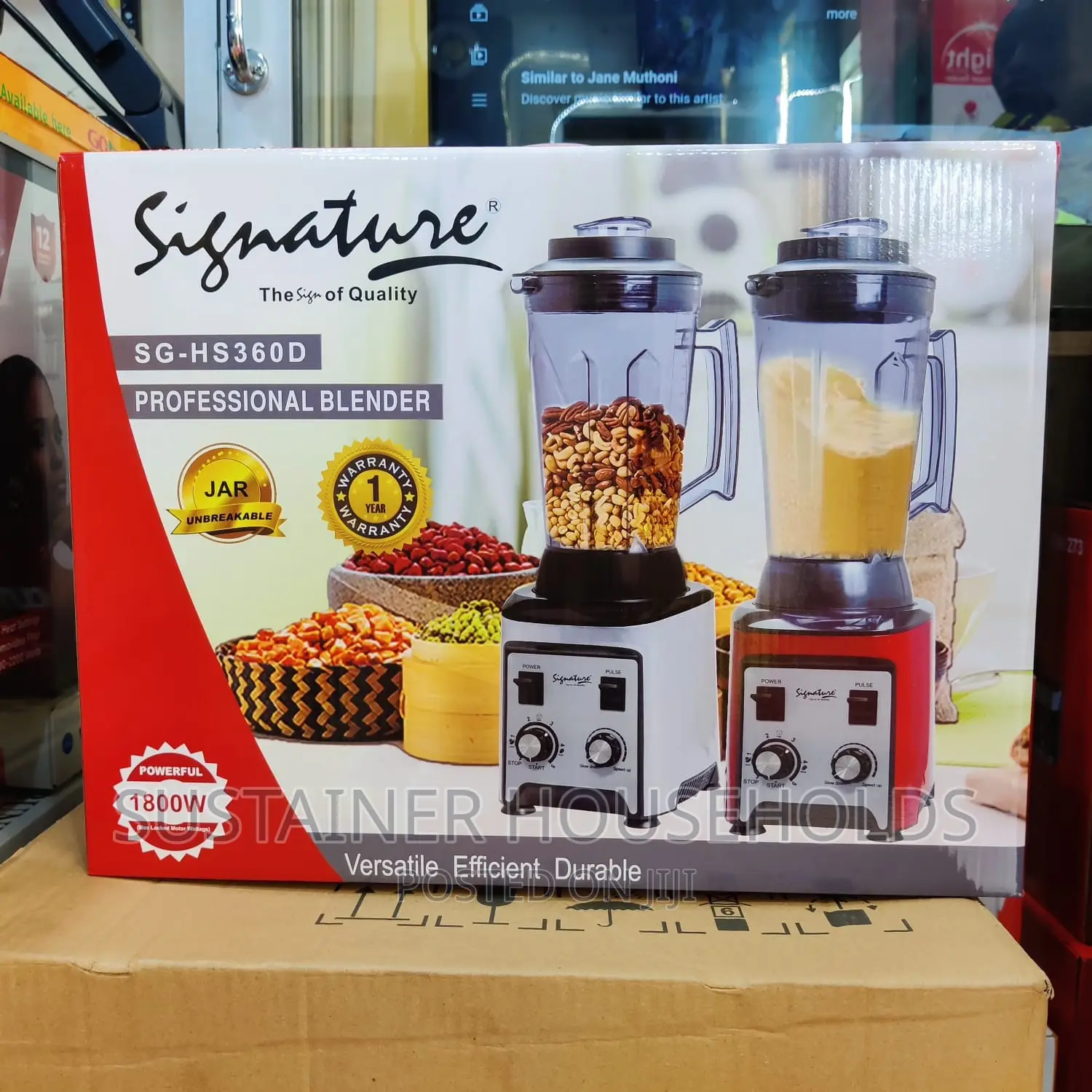 *Signature Commercial Blender 4litres Jug 1800W