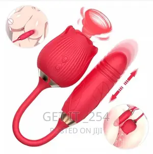 *Rose Sucker for Clitorial Stimulation PLUS Thrusting Dildo