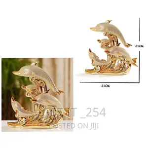 Gold Dolphine Decor