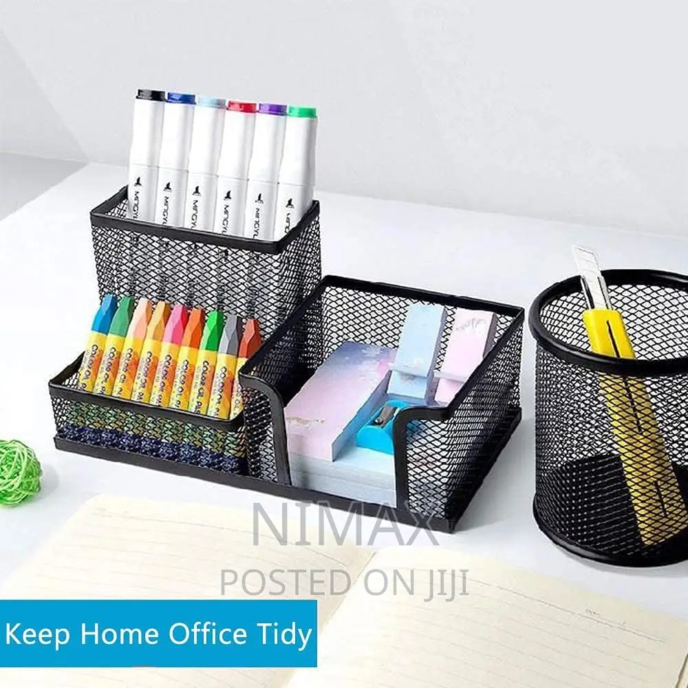 Mesh Black Pen Holder