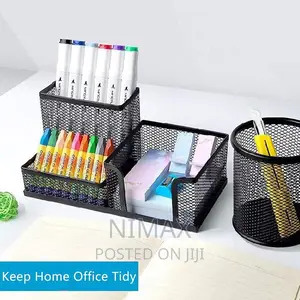 Mesh Black Pen Holder