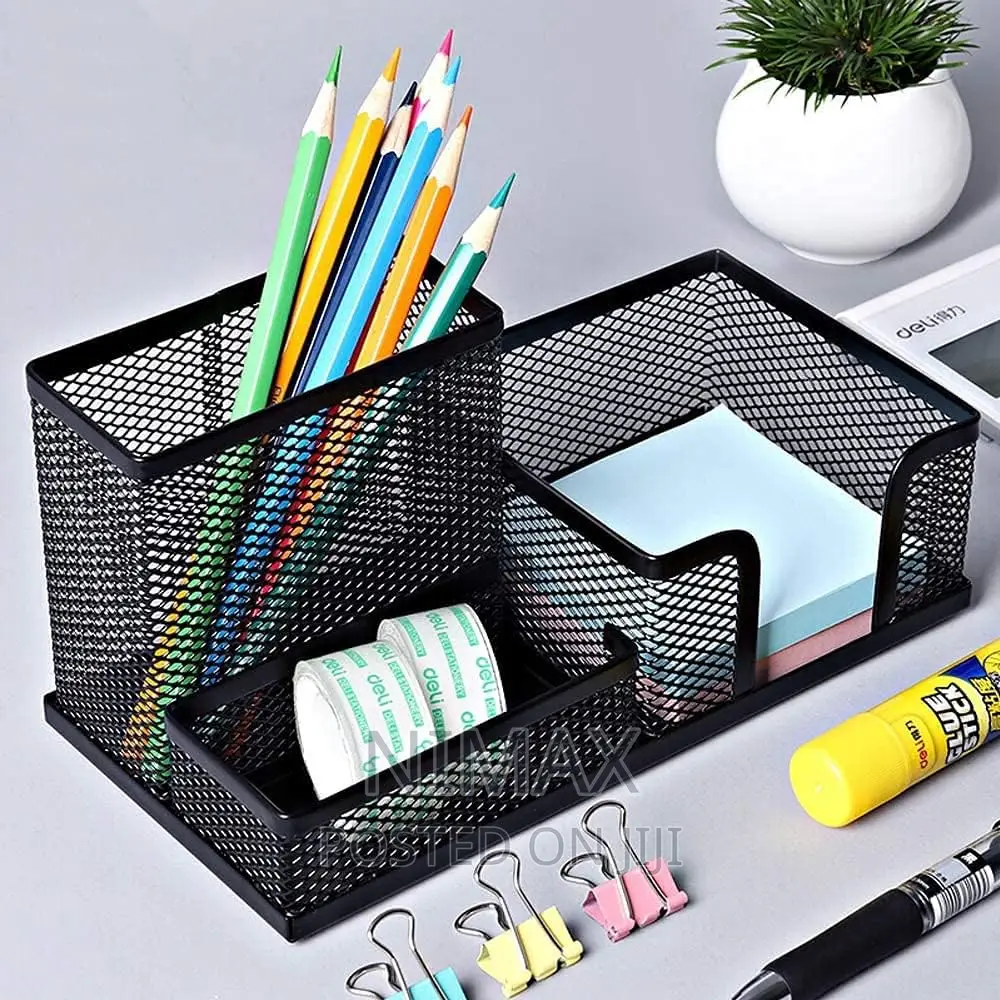Mesh Black Pen Holder
