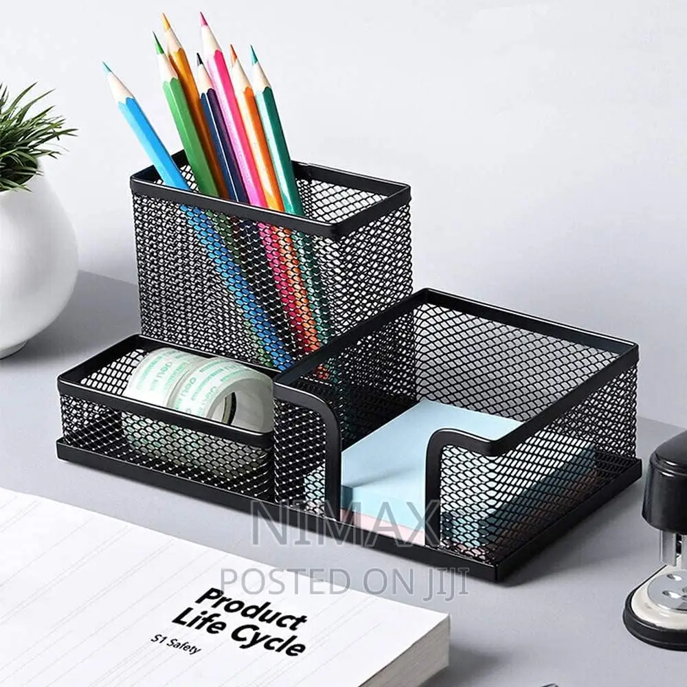 Mesh Black Pen Holder
