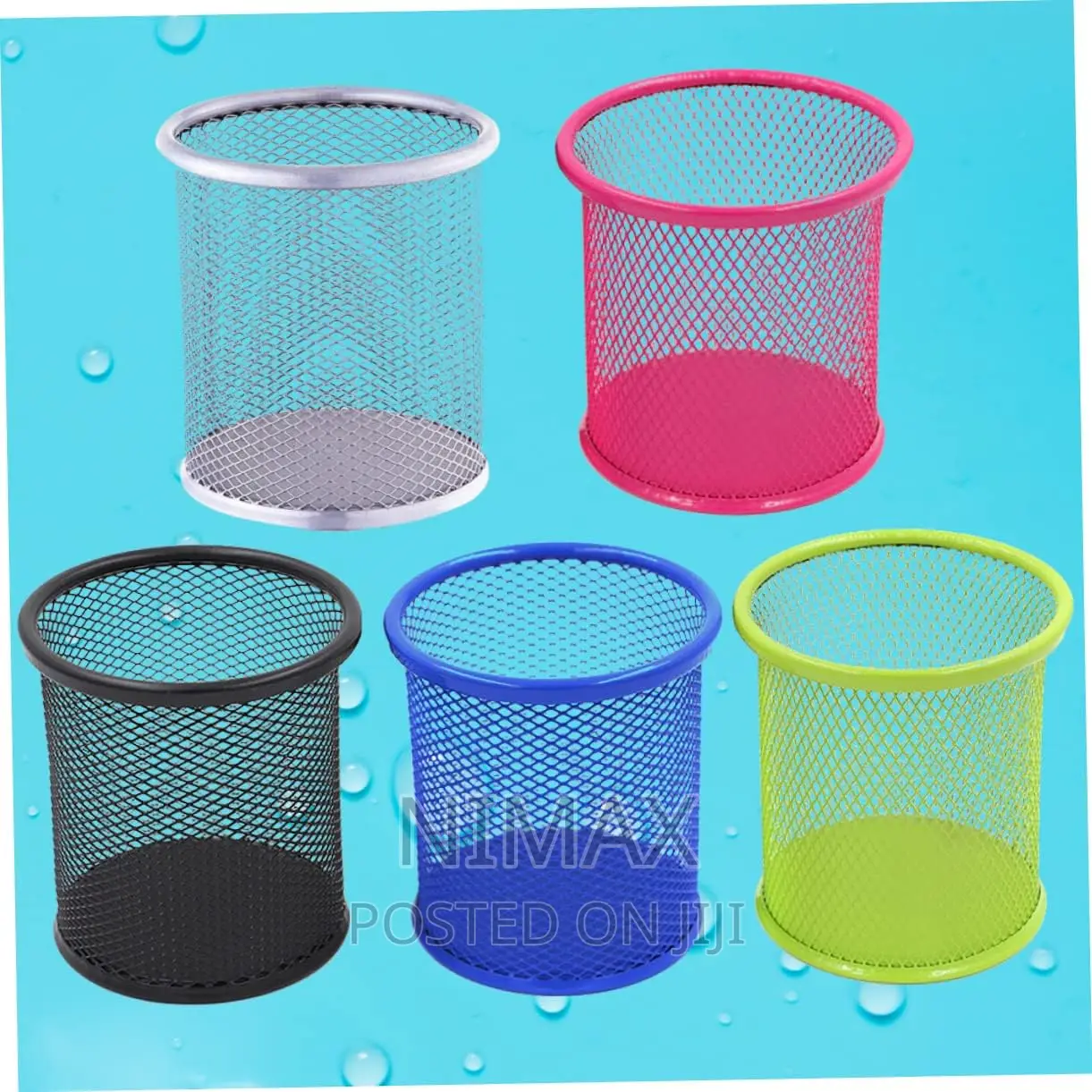 Coloured Mesh Pen Holders