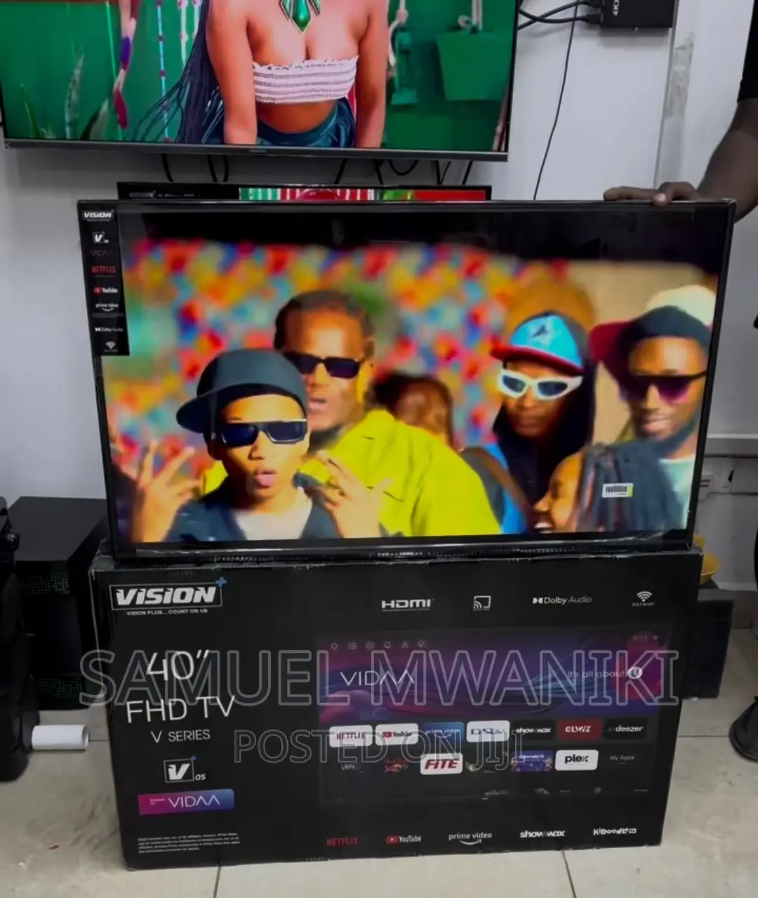 Vision Plus 40'' Frameless FHD Smart Tv New Model