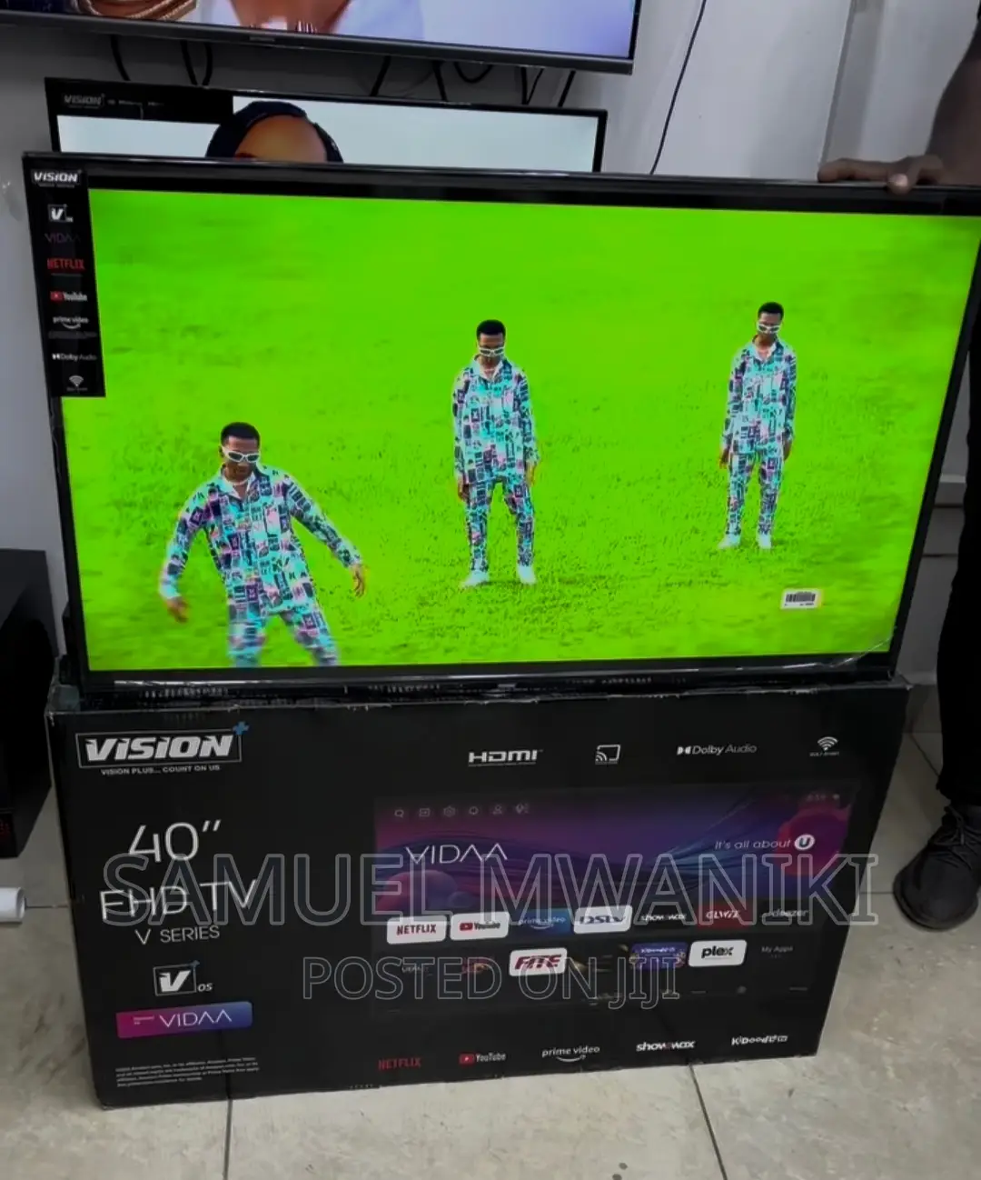 Vision Plus 40'' Frameless FHD Smart Tv New Model