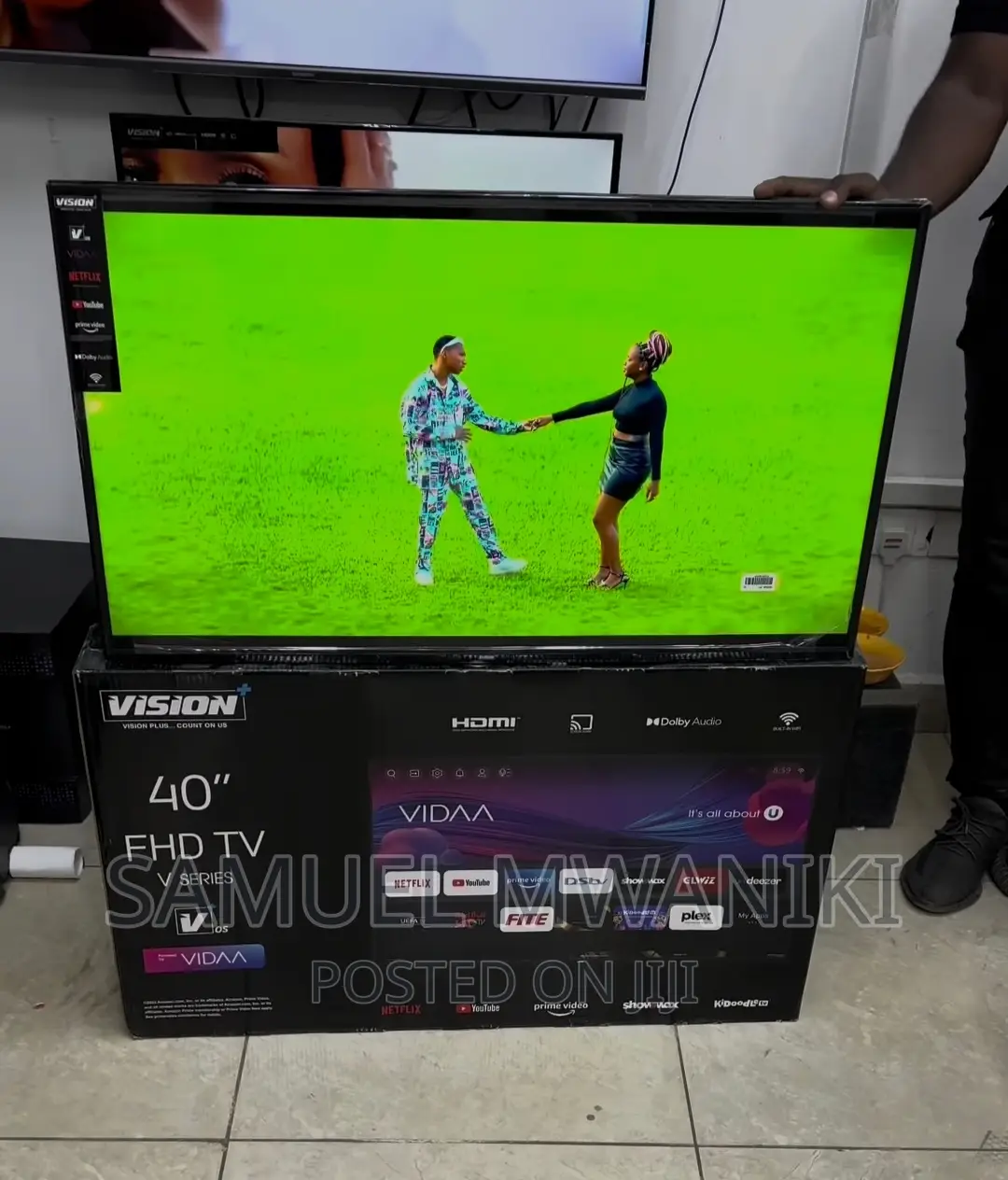 Vision Plus 40'' Frameless FHD Smart Tv New Model