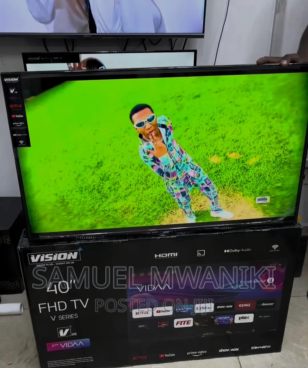 Vision Plus 40'' Frameless FHD Smart Tv New Model