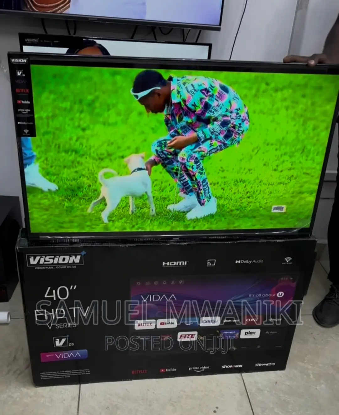Vision Plus 40'' Frameless FHD Smart Tv New Model