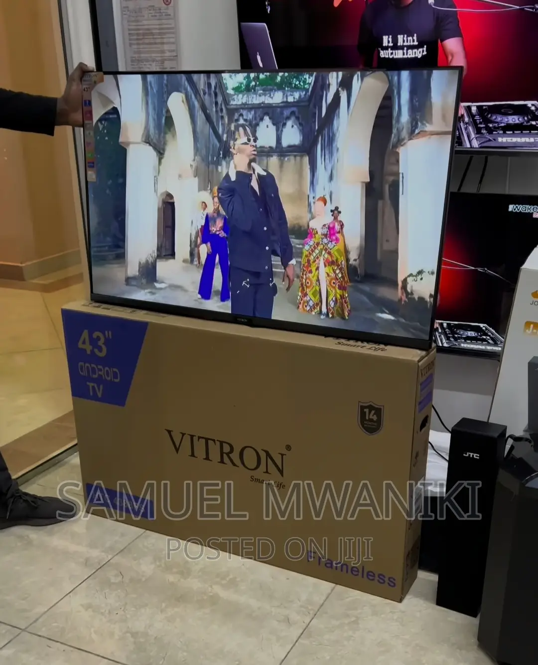 Vitron 43" FHD Frameless Smart Android Tv Netflix, New Model