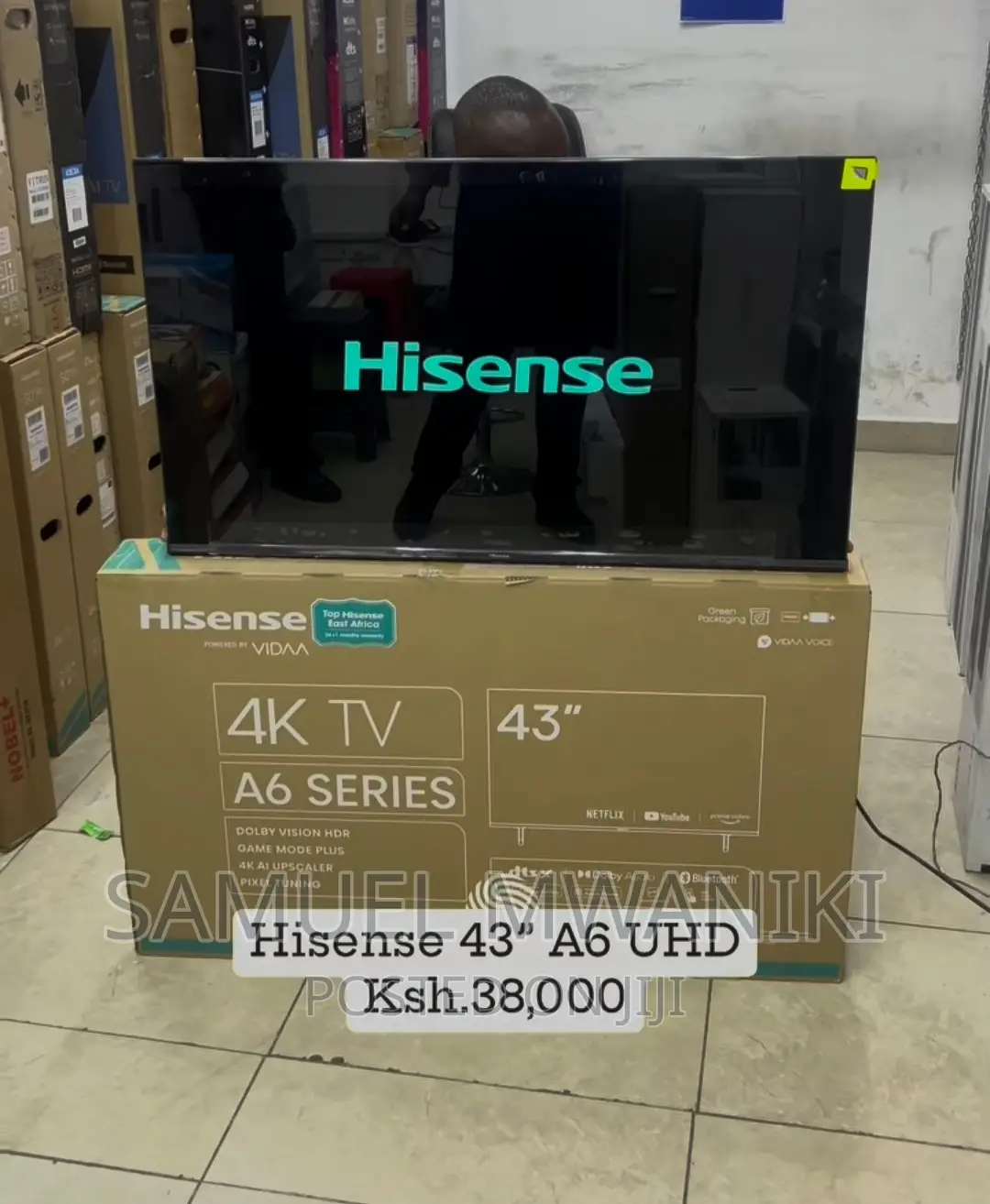 Hisense 43" Smart Uhd Frameless Tv Voice Command Newmodel