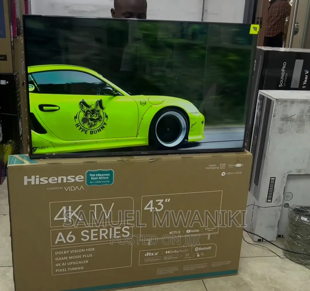 Hisense 43" Smart Uhd Frameless Tv Voice Command Newmodel