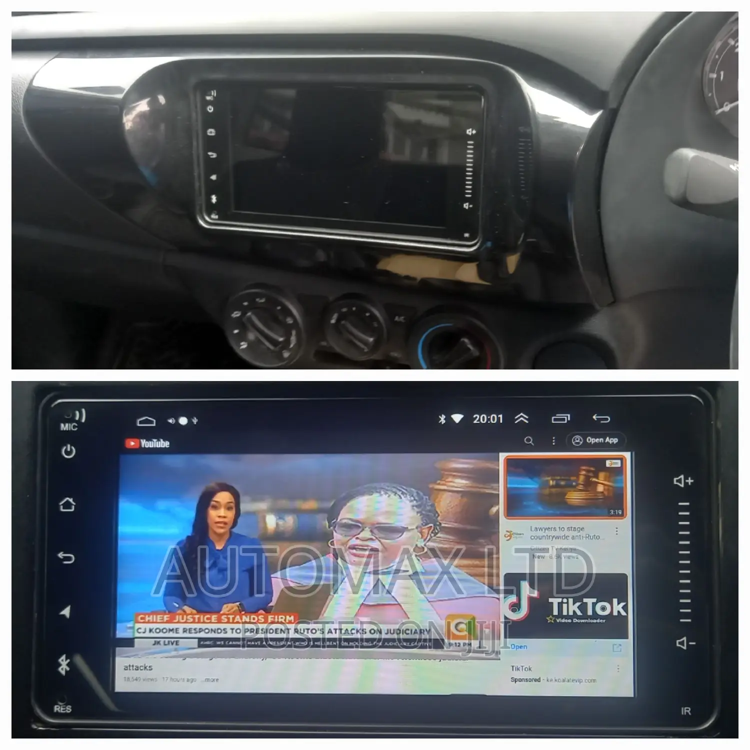 Toyota Hilux (Local), Android Radio With Wifi,USB,BT,Maps,