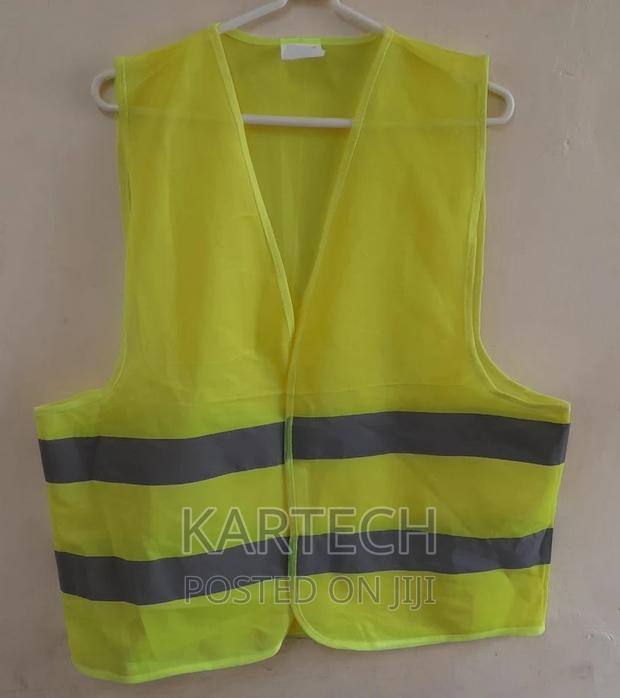 100 GSM Printable Reflective Vest - Red - main view