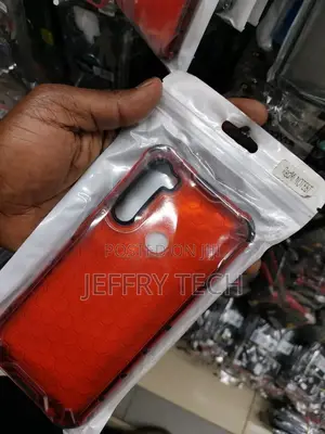 Redmi Note 8 Shockproof Honeycomb PC + TPU Case(Red)