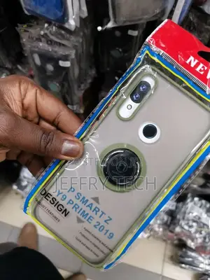 Huawei Y9 (2019) Ultra Clear Silicone Case With Ring