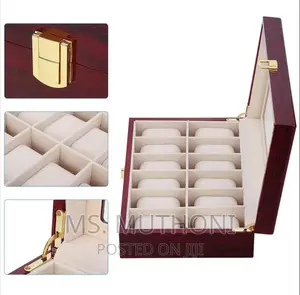 High Quality (12 Slots) Wooden Watch Organizer