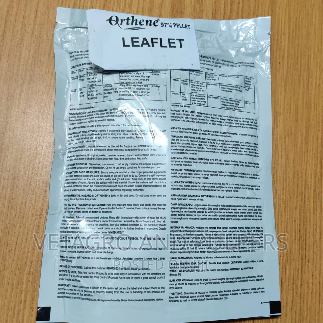 Orthene 97% Pelletes Insecticide