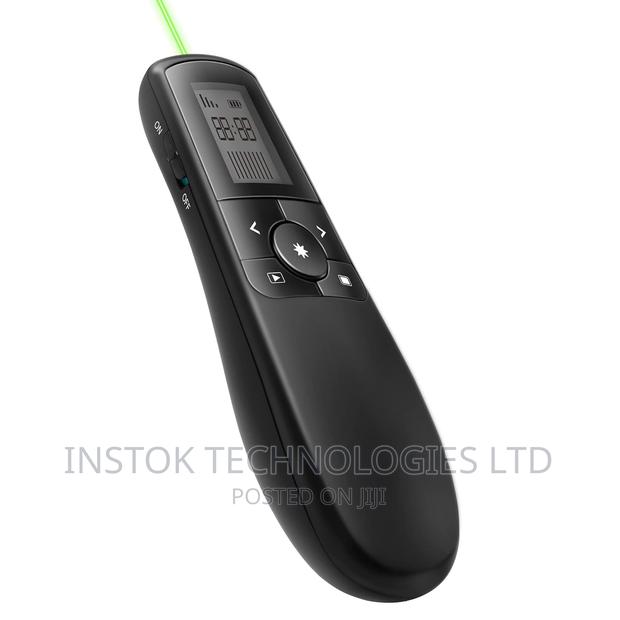 Amazon Basics Wireless Presenter, Green Laser With Timer, 2. - main view