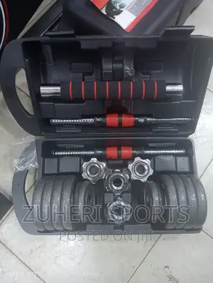 15kg Adjustable Dumbbell/Barbell Set Briefcase Weights