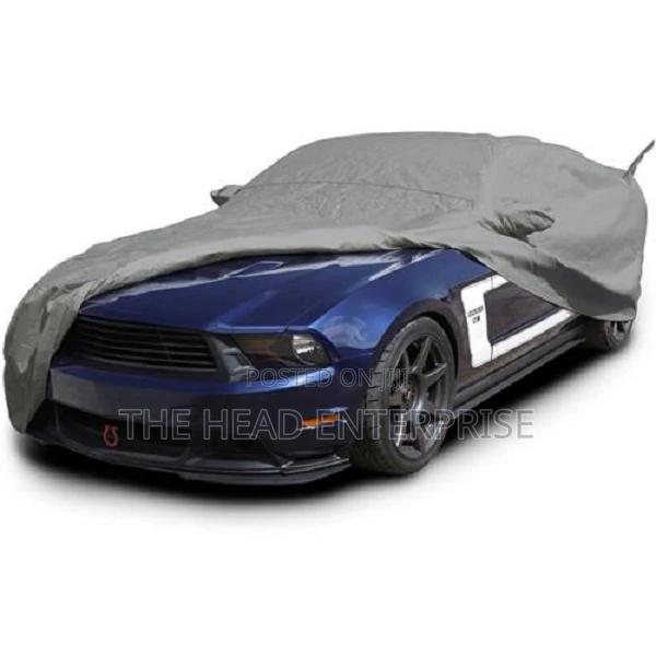 Gray Colored Silver Coated Car Cover - main view