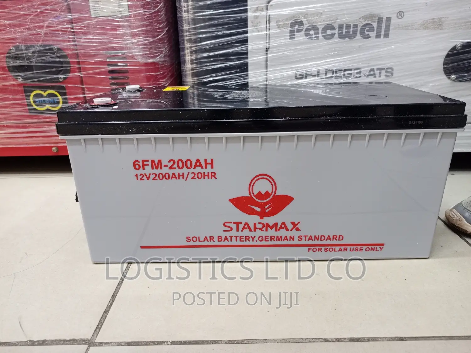 Starmax 6FM 200AH 12V Solar Battery, Maintenance Free