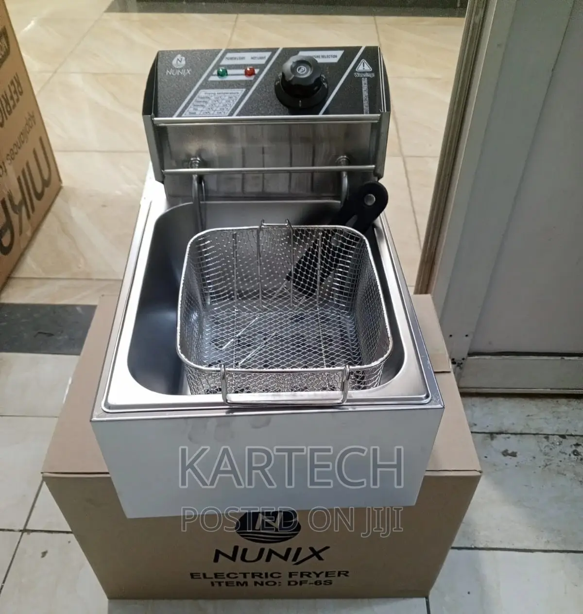 Nunix DF-6S Electric Single Deep Fryer - 6 Litres