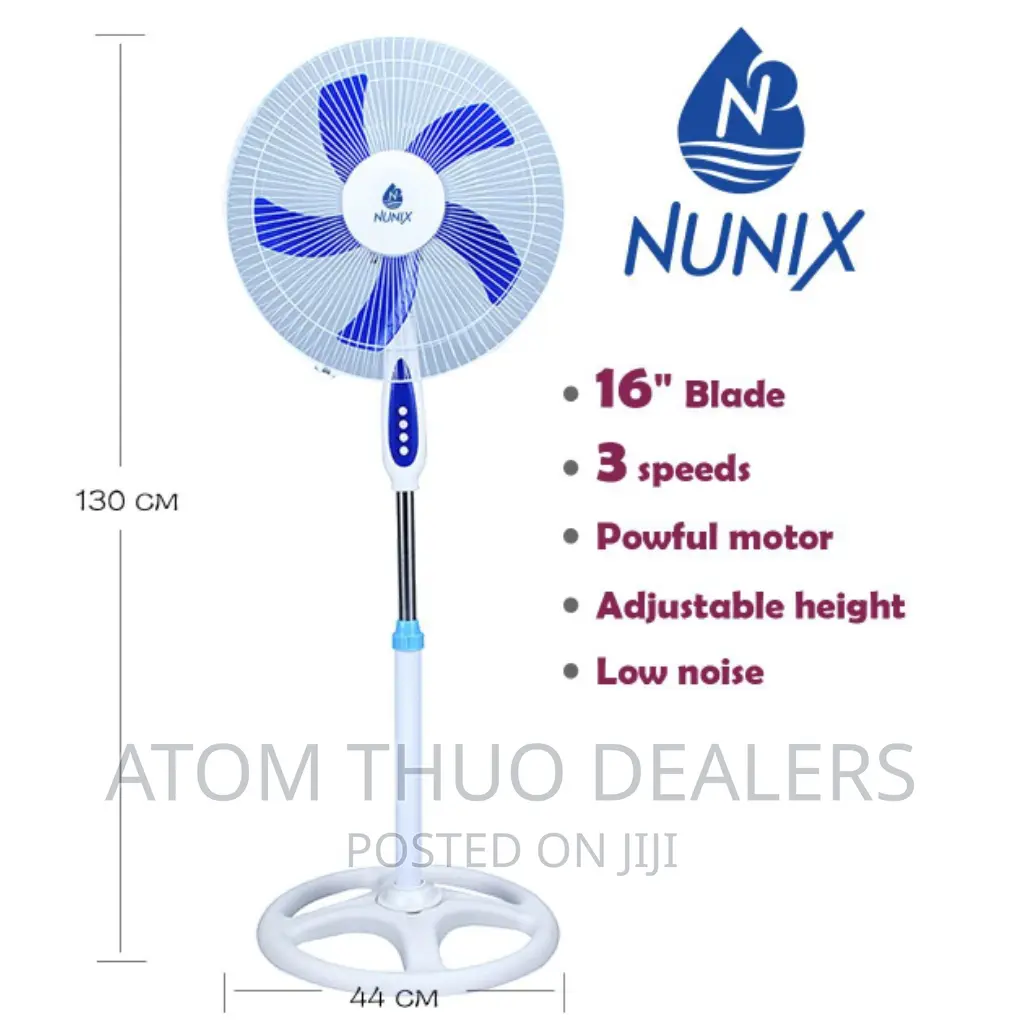 Nunix 16 Inches Free Standing Fan in Stock 