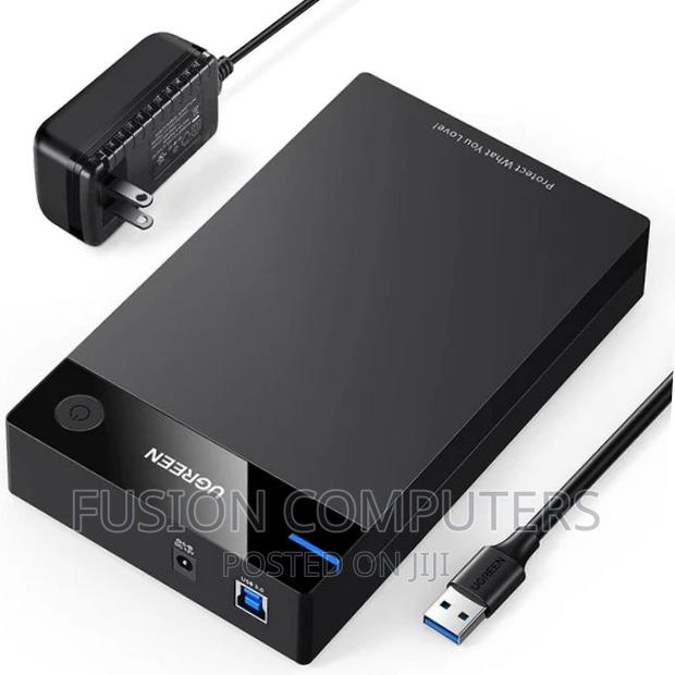 Ugreenusb3.0 3.52.5hard Driveenclosure With UK Power Adapter