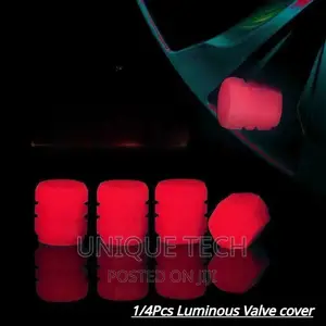 Luminous 4pieces Valve Caps - Red