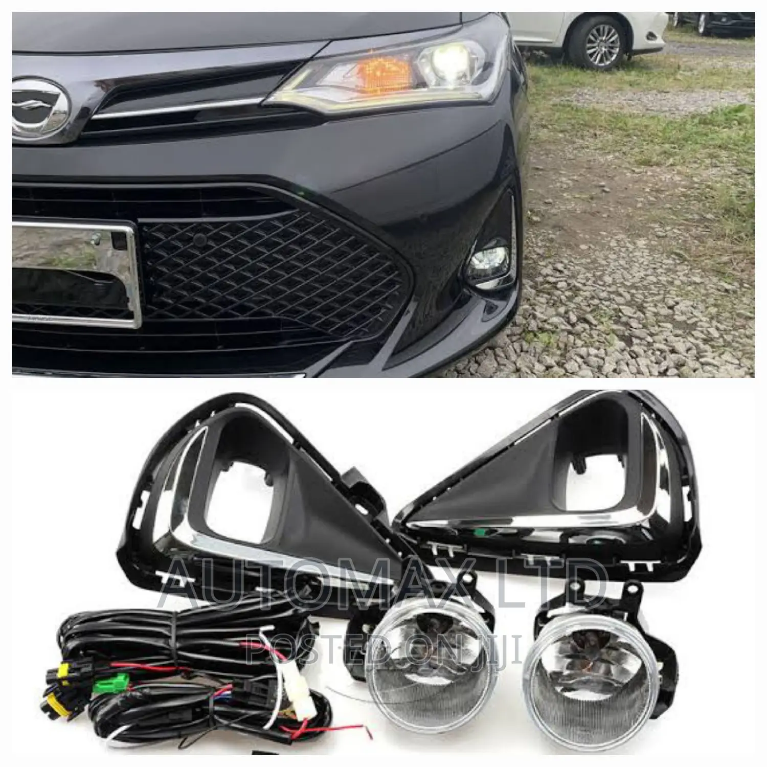 Yr2017, Toyota Fielder / Axio, Fog Lights Set With Covers