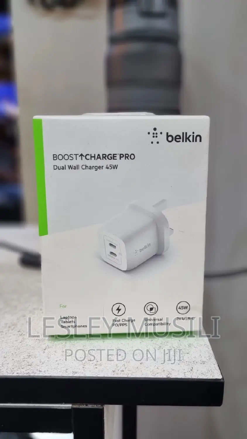 Belkin Boost Charge Pro Dual USB-C Gan Wall Charger 45W6499