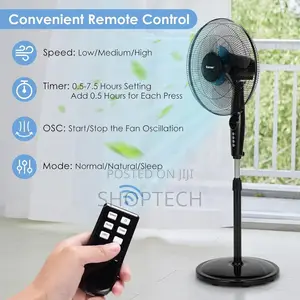 Urk 16 Inches Standing Fan With Remote